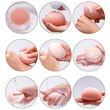 Carica l&#39;immagine nel visualizzatore di Gallery, Konjac Spugna, 5 Pezzi Miss Gorgeous Spugna Viso e Corpo con Tè Verde, 100%... - Ilgrandebazar