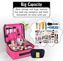 Carica l&#39;immagine nel visualizzatore di Gallery, DIMJ Porta Trucchi da Viaggio, Borsa Trucco Professionale Beauty Case Rosa