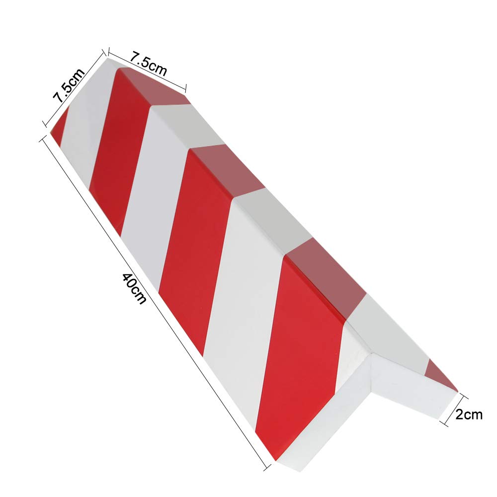 Paraspigoli Per Colonna Garage - 2 Pezzi, Schiuma EVA Giallo/Nera, Autoadesivo, Antiuurto - Foto 4