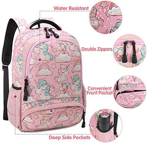 Unicorno Zaino Scuola Elementare Impermeabile Zaini Bambino Sacchetti 13rosa