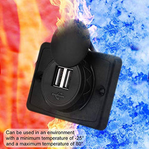 Presa usb auto, di ricarica per caricabatterie con porta USB ABS...