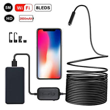 Carica l'immagine nel visualizzatore di Gallery, Zacro Endoscopio Senza Fili, 5 Metri, 8 LED, Zoom 3X, Endoscopio, 2 Milioni...