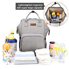 Carica l&#39;immagine nel visualizzatore di Gallery, Borsa Fasciatoio Neonato Multifunzione, Zaino Passeggino Grey