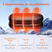 Carica l&#39;immagine nel visualizzatore di Gallery, 2 Pezzi Scaldamani Elettrico 6000 mAh,OUTJUT Scaldamani Ricaricabile Portatile con 3 Livelli di Riscaldamento Fino a 55 ℃ Scaldamani USB a Ricarica Rapida per Caccia, Golf, Campeggio, Tenere al caldo