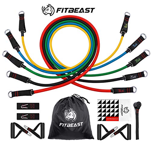 FitBeast Bande Elastici Fitness, Fasce per Allenamento Elastico Fitness Fino...