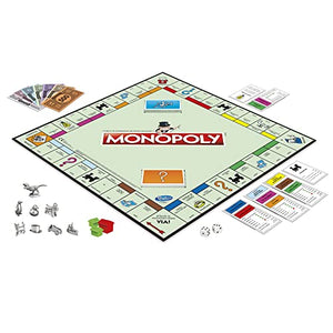 Hasbro Monopoly Classico Gioco Da Tavolo Per Famiglie E Bambini, Dagli 8 Anni In Su, Multicolore