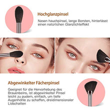Carica l&#39;immagine nel visualizzatore di Gallery, Bestope Pennelli Make Up,Set di 18 da Trucco Champagne Gold