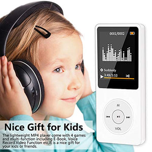 Lettore MP3, Musicale da 16GB per Sport e Bianco (non bluetooth)