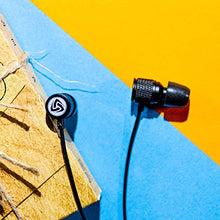 Carica l&#39;immagine nel visualizzatore di Gallery, LUDOS ULTRA Auricolari In-Ear Cuffie, Cuffiette con Microfono, Massimo Nero
