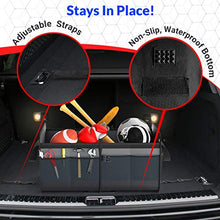 Carica l&#39;immagine nel visualizzatore di Gallery, FORTEM Organizer Bagagliaio Auto, Borsa Cofano 2 SCOMPARTI, GRIGIO - Ilgrandebazar