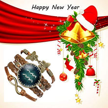 Carica l&#39;immagine nel visualizzatore di Gallery, Caimeytie Marrone Braccialetto Intrecciato Regolabile 12 Acquario - Ilgrandebazar