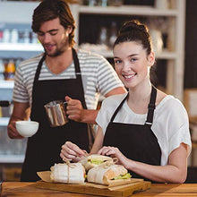 Carica l&#39;immagine nel visualizzatore di Gallery, Viedouce 2 Pezzi Grembiule da Cucina Chef,Grembiule Ristorante BBQ Nero