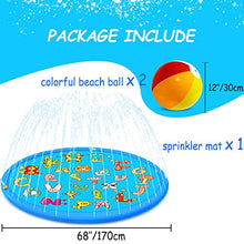 Carica l&#39;immagine nel visualizzatore di Gallery, aovowog Tappetino Gioco d&#39;Acqua per Bambini,170cm/68&#39;&#39; Splash Pad Sprinkler...