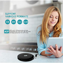Carica l&#39;immagine nel visualizzatore di Gallery, Gueray Lettore CD Portatile con Batteria al litio 1400 mAh incorporato Nero 01