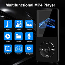 Carica l&#39;immagine nel visualizzatore di Gallery, Lettore MP3 Musicale Digitale Portatile, Player con Nero (non bluetooth)