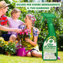 Carica l'immagine nel visualizzatore di Gallery, Gardemia Olio di Neem Spray per Piante 750ml Pronto Uso Azione Naturale contro varie Avversità Giardino Casa Multiuso Estratto Meccanicamente con Pressatura a Freddo Straordinarie Proprietà Naturali