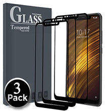 Carica l&#39;immagine nel visualizzatore di Gallery, Ferilinso Vetro Temperato per Xiaomi Pocophone F1,[3pack] Nero-3 pcs