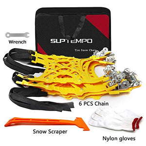 SUPTEMPO Catene da Neve, Neve Auto per Vetture, SUV, Veicoli... - Ilgrandebazar