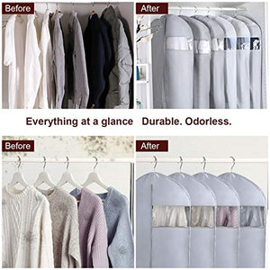 Custodia Porta Abiti, GIKPAL 6 PCS PEVA Copriabiti Antipolvere Traspiranti...
