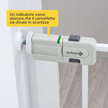 Carica l&#39;immagine nel visualizzatore di Gallery, Safety 1st Easy Close Metal Cancelletto di Sicurezza per Bambini, Cani, Scale, 73 a 80 cm, Fissaggio a Pressione, Estensibile fino a 136 cm, Compatibile con Adattatore per Ringhiere, Metallo Bianco