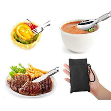 Carica l'immagine nel visualizzatore di Gallery, gotyou 6 Pezzi Posate in Acciaio Inossidabile,Posate Portatili/Posate...