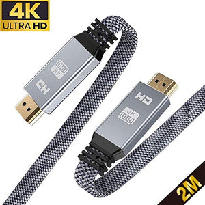 4K@60HZ Cavo HDMI 2M, Snowkids Piatto 2.0 ad Altissima Velocità 2m