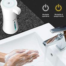 Carica l&#39;immagine nel visualizzatore di Gallery, KLAS REMO Dispenser Sapone Automatico, 400ML Bianco(nuova Versione)