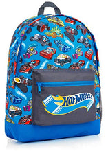 Carica l&#39;immagine nel visualizzatore di Gallery, Hot Wheels Zaino Scuola Elementare Bimbo Blu Stampa Macchinine Hotwheels,...