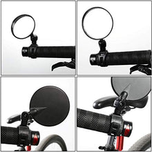 Carica l'immagine nel visualizzatore di Gallery, TAGVO Specchietti Bici, 2 Pezzi Bicicletta Ciclismo retrovisori Black-2pcs