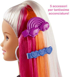 Barbie FXN96 Rainbow Sparkle Bambola con Capelli Lunghi Arcobaleno e Tanti... - Ilgrandebazar
