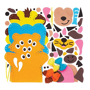 Baker Ross Puzzle in legno con animali della giungla (confezione da 4) -... - Ilgrandebazar
