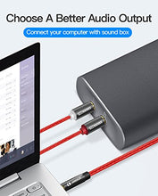 Carica l&#39;immagine nel visualizzatore di Gallery, LINKINPERK Cavo Audio RCA Jack, Adattatore Jack 3.5mm a 2RCA 1M