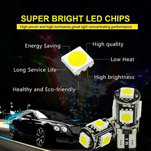 Safego 10 x LAMPADINE T10 W5W LED 194 168 cuneo Tipo 5 SMD 10xCanbus 5SMD