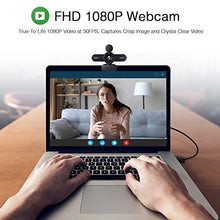 Carica l'immagine nel visualizzatore di Gallery, Campark Webcam per PC FHD 1080P con Microfono Stereo, USB Plug and Play...