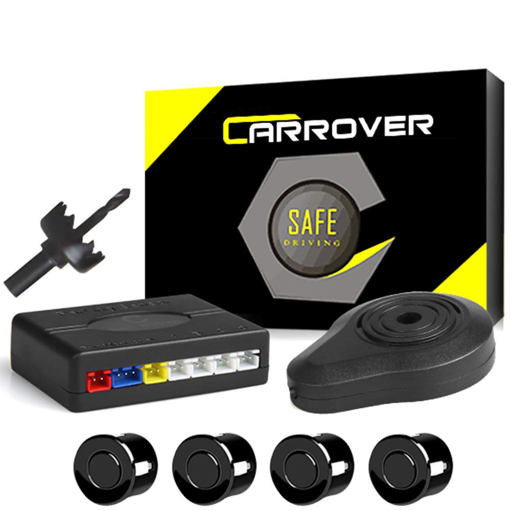 CAR ROVER Auto inversione di Sostegno Sensore Parcheggio Kit 4 Nero –