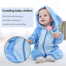 Carica l'immagine nel visualizzatore di Gallery, Unisex Bambino Inverno Pagliaccetto Coniglio Tigre Cucire Animale Stile Flanella Cosplay Halloween Costume Attrezzatura