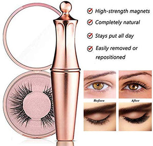 Ciglia Magnetiche con Eyeliner Magnetico, Impermeabile Liquido Eye Liner 4 - Ilgrandebazar