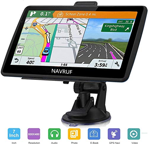 Navigatore satellitare per auto camion,7 pollici con aggiornamento gratuito...