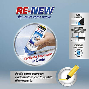 Pattex Bagno Sano Renew, sigillante bianco autolisciante, pratico sigillante... - Ilgrandebazar