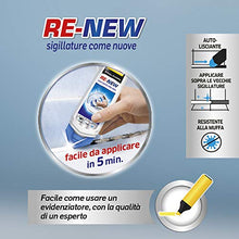 Carica l'immagine nel visualizzatore di Gallery, Pattex Bagno Sano Renew, sigillante bianco autolisciante, pratico sigillante...