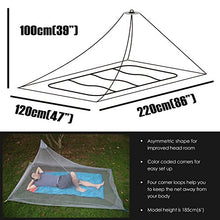 Carica l&#39;immagine nel visualizzatore di Gallery, Dimples Excel Mosquito - Rete per letto singolo da campeggio, 250 Grigio.