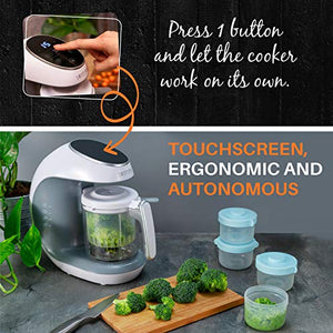 Cuocipappa Mixer Multifunzione 7-in-1 per Bébé - Vapore, Mixer, Pulse,... - Ilgrandebazar