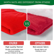Carica l&#39;immagine nel visualizzatore di Gallery, LIVESTN 3 Pezzi Cappello da Babbo Natale Cappello Babbo Natale Peluche, Cappelli di Natale Rossi Unisex per Adulti e Bambini, per Festa di Natale Costume Cosplay Capelli Accessori (adulto)