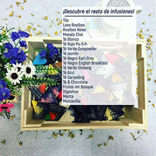 Carica l&#39;immagine nel visualizzatore di Gallery, LA TETERA AZUL Infuso di Premium Tila, puro, pulito, solo fiori 25 piramidi