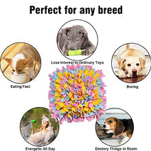 Carica l&#39;immagine nel visualizzatore di Gallery, IEUUMLER Pet Training Snuffling Mat Fatti a 45x45cm, Pink &amp; Yellow &amp; Blue
