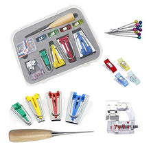 Carica l'immagine nel visualizzatore di Gallery, Bias Tape Maker Kit di strumenti per cucire tessuto trapuntato punteruolo e...