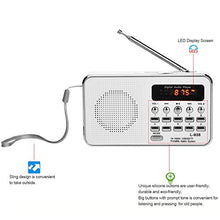Carica l&#39;immagine nel visualizzatore di Gallery, docooler Mini FM Radio Altoparlante Digitale Portatile da 3 W Rosso