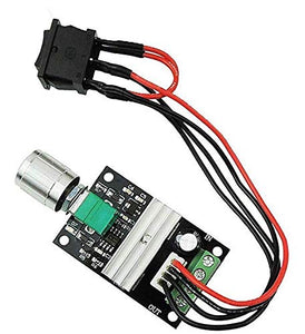 PIXNOR 6V 12V 24V 28V 3A 80W DC Motor Speed Controller (PWM) velocità Nero