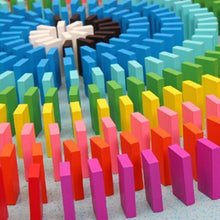 Carica l&#39;immagine nel visualizzatore di Gallery, Eshowy 120pcs Colourful Wooden Dominos Blocks Set, Kids Game Educational... - Ilgrandebazar