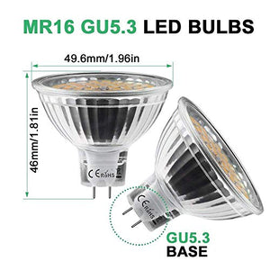 KDP MR16 Lampadine a LED 12V, GU5.3 Faretto a led, 5W Bianco Caldo - Ilgrandebazar